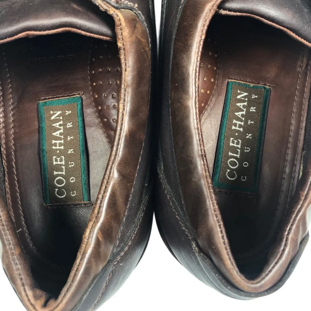 Cole Haan Dark Brown Leather Boat Shoes 12M